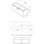 Ravak Clear II X000001642 szafka 80x38x40 cm podumywalkowa wisząca biała zdj.2