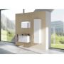 Ravak Clear II X000001644 szafka 40x25x155 cm boczna wisząca biała zdj.4