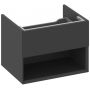 Ravak Lite X000001856 szafka 60x45x43 cm podumywalkowa wisząca czarna zdj.1