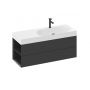 Ravak Lite X000001880 szafka 120x45x43 cm podumywalkowa wisząca czarna zdj.4