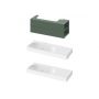Ravak Lite X000001894 szafka 120x45x43 cm podumywalkowa wisząca zielona zdj.4
