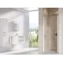 Ravak Chrome 0QV70100Z1 drzwi prysznicowe 90 cm uchylne biały połysk/szkło przezroczyste zdj.1