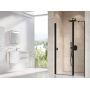 Ravak Chrome 0QVAC300Z1 drzwi prysznicowe 100 cm uchylne czarny mat/szkło przezroczyste zdj.1