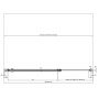 Ravak Chrome 0QVGCC00Z1 drzwi prysznicowe 120 cm uchylne biały połysk/szkło przezroczyste zdj.3