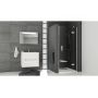 Ravak SmartLine 0SP7AA00Z1 drzwi prysznicowe 90 cm uchylne chrom połysk/szkło przezroczyste zdj.4