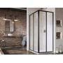 Ravak Supernova 14V403O2Z1S kabina prysznicowa 80x80 cm kwadratowa czarny mat/szkło przezroczyste zdj.1