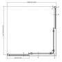 Ravak Blix II 1LM70E00Z1 kabina prysznicowa 90x90 cm kwadratowa biały mat/szkło przezroczyste zdj.2