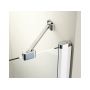 Ravak Chrome 1QV40100Z1 drzwi prysznicowe 80 cm uchylne biały połysk/szkło przezroczyste zdj.6