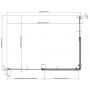 Ravak Chrome 1QV40100Z1 drzwi prysznicowe 80 cm uchylne biały połysk/szkło przezroczyste zdj.2