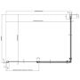 Ravak Chrome 1QV40100Z1 drzwi prysznicowe 80 cm uchylne biały połysk/szkło przezroczyste zdj.3