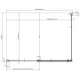 Ravak Chrome 1QV40100Z1 drzwi prysznicowe 80 cm uchylne biały połysk/szkło przezroczyste zdj.4
