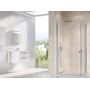 Ravak Chrome 1QV40C01Z1 drzwi prysznicowe 80 cm uchylne aluminium połysk/szkło przezroczyste zdj.1