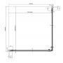 Ravak Chrome 1QV40C01Z1 drzwi prysznicowe 80 cm uchylne aluminium połysk/szkło przezroczyste zdj.3