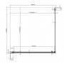 Ravak Chrome 1QV70C01Z1 drzwi prysznicowe 90 cm uchylne aluminium połysk/szkło przezroczyste zdj.6