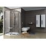 Ravak Pivot 376AAC00Z1 kabina prysznicowa półokrągła 100x100 cm aluminium zdj.5