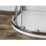 Ravak Blix II 3BM70C00Z1 kabina prysznicowa 90x90 cm półokrągła aluminium połysk/szkło przezroczyste zdj.4