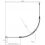 Ravak Chrome 3Q140C00Z1 kabina prysznicowa 80x80 cm półokrągła aluminium połysk/szkło przezroczyste zdj.2