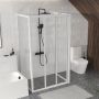 Ravak Supernova 940301R2Z1 ścianka prysznicowa 75 cm biały połysk/szkło przezroczyste zdj.9