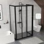 Ravak Supernova 940303R211 ścianka prysznicowa 75 cm czarny mat/tworzywo polistyren zdj.7