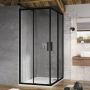 Ravak Blix Slim X1LM40300Z1 kabina prysznicowa kwadratowa 80x80 cm czarny zdj.7