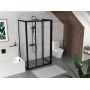 Ravak Supernova 940703R2Z1 ścianka prysznicowa 90 cm czarny mat/szkło przezroczyste zdj.6