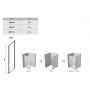 Ravak SmartLine 9SP40A00Z1 ścianka prysznicowa 80 cm chrom połysk/szkło przezroczyste zdj.3