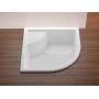 Ravak Sabina GPX11004 brodzik półokrągły 80x80 cm biały zdj.8
