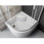Ravak Sabina GPX11004 brodzik półokrągły 80x80 cm biały zdj.5