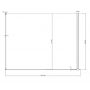 Ravak Walk-In Corner GW1CG7E0SZ1 komplet ścianek 120 cm biały mat/szkło przezroczyste zdj.3