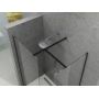 Ravak Walk-In GW9W40300Z1 ścianka prysznicowa walk-in 80 cm czarny mat/szkło przezroczyste zdj.4