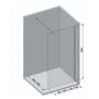 Ravak Walk in Wall Air GW9WA0300Z1C ścianka prysznicowa walk-in 100 cm czarny mat/szkło przezroczyste zdj.7