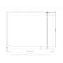 Ravak Walk in Wall Air GW9WD0300Z1C ścianka prysznicowa walk-in 110 cm czarny mat/szkło przezroczyste zdj.3