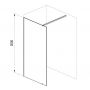 Ravak Walk-In Wall GW9WG0C0SZ1 ścianka prysznicowa walk-in 120 cm aluminium połysk/szkło przezroczyste zdj.2