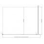 Ravak Walk-In Wall GW9WG0C0SZ1 ścianka prysznicowa walk-in 120 cm aluminium połysk/szkło przezroczyste zdj.3