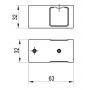 Ravak Walk-In Wall GWD01000E008 element łączący zdj.2