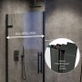 Ravak Cool! X0VV70300Z1 drzwi prysznicowe 90 cm uchylne czarny mat/szkło przezroczyste zdj.10
