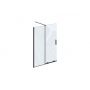 Ravak Roll X9WVA0300Z1 ścianka prysznicowa walk-in 100 cm czarny mat/szkło przezroczyste zdj.1