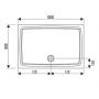 Ravak Gigant XA01A401210 brodzik prostokątny 100x80 cm biały zdj.2