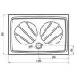Ravak Gigant Pro XA03G401010 brodzik prostokątny 120x80 cm zdj.2