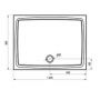 Ravak Gigant Pro XA03G711010 brodzik prostokątny 120x90 cm zdj.2