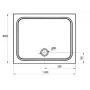 Ravak Galaxy Pro Chrome XA04A701010 brodzik prostokątny 100x90 cm zdj.3