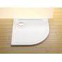 Ravak Elipso Pro XA244401010 brodzik półokrągły 80x80 cm biały zdj.4