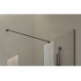 Ravak Walk in Wall Air GW9WD0300Z1C ścianka prysznicowa walk-in 110 cm czarny mat/szkło przezroczyste zdj.9