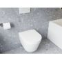 Ravak Flow X01985 miska wc z deską wolnoopadającą wisząca bez kołnierza biały połysk zdj.8