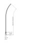 Ravak Rosa 7QLM0C00Y1 parawan nawannowy 85 cm 1-częściowy aluminium połysk/szkło przezroczyste zdj.2