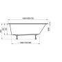 Ravak Chrome C721000000 wanna prostokątna 150x70 cm biały zdj.3