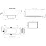 Ravak Chrome C721000000 wanna prostokątna 150x70 cm biały zdj.2