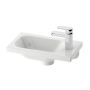 Ravak Chrome XJGP1100000 umywalka 40x22 cm prostokątna meblowa biała zdj.1