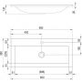 Ravak Clear XJJ01180000 umywalka 80x38 cm prostokątna meblowa biała zdj.2