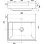 Ravak Natural XJO01250000 umywalka 50x45 cm prostokątna meblowa biała zdj.2